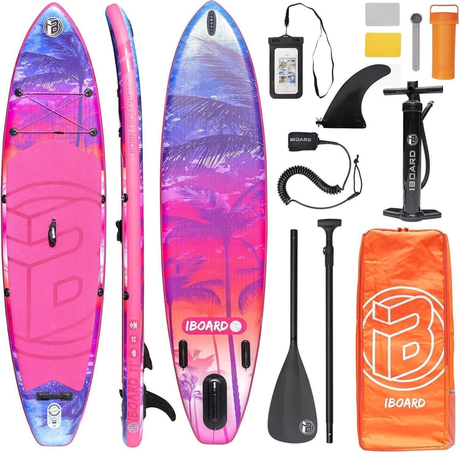 Aufblasbares Paddelbrett 28,9x83,2x15,2 cm SUP-Board Yoga Angeln Stabil & breit