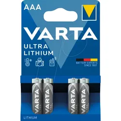 VAR LI 4XAAA - Lithium Batterie, AAA (Micro), 1100 mAh, 4er-Pack