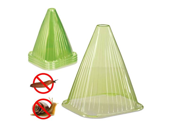 Pflanzenhut Schnecken Set Grün