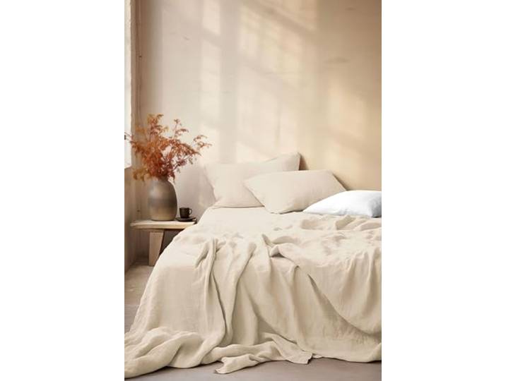 Parure de Couette Gaze de Coton – Le Clos des Songes – Linge de Lit Doux\, Léger et Respirant (Beige\, 220x240 cm)