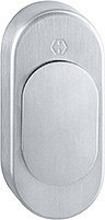 HOPPE FT-Verdeckrosette, oval, RH16, EU956V, drehbare Abdeckung, edelstahl matt 3043065