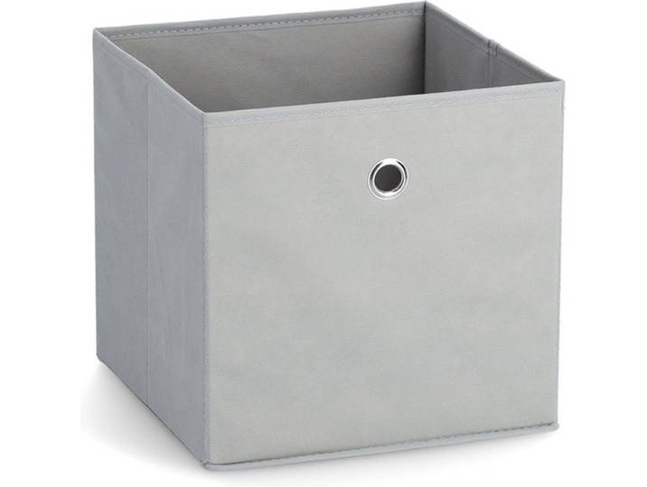 Zeller opbergmand/kastmand - 22 liter - lichtgrijs - 28 x 28 x 28 cm