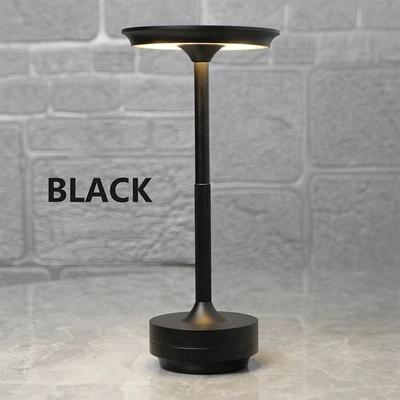 Uplifted Finds Retro Wireless USB Touch LED Table Lamp Dimmable Portable Desk Light For Restaurant Bar black