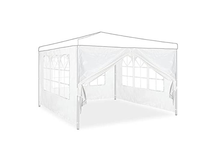 Relaxdays Seitenwand für Pavillon 4er Set, 2x3 m, weiß