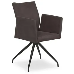 2er-Set Stuhl Lugano Mikrofaser Schwarz