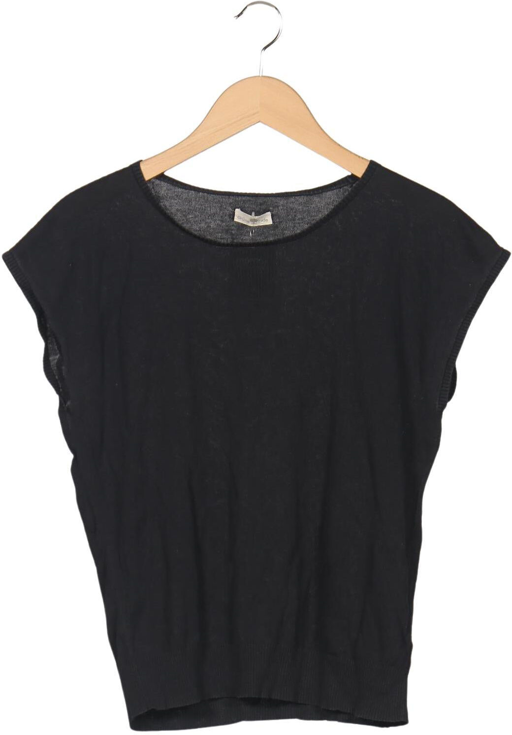 Grüne Erde Damen Pullover, Schwarz, Gr. S, Baumwolle - Second Hand