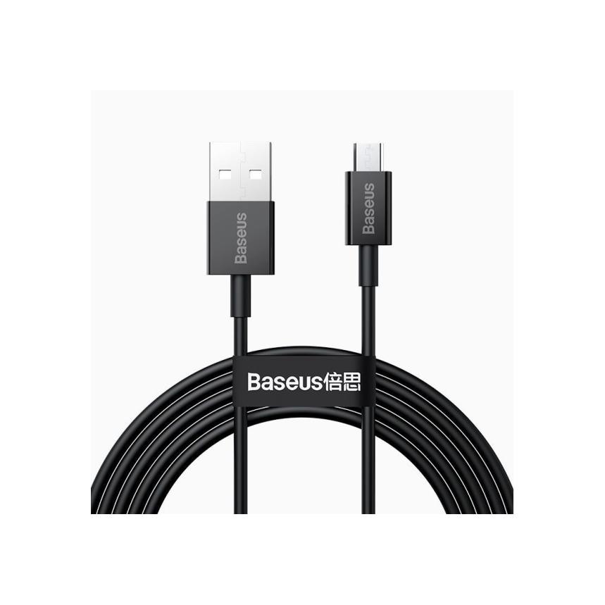 Baseus Superior Series Cable USB to micro USB, 2A, 2m (black) (2 m, USB 2.0) (CAMYS-A01)