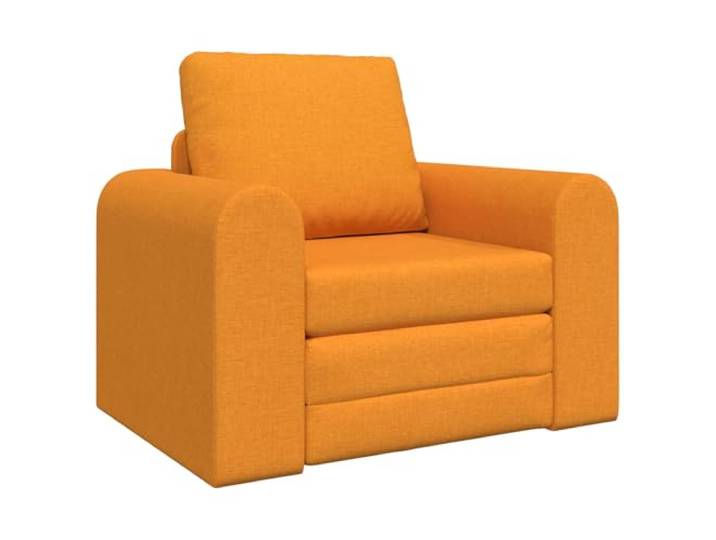 KUTYWEXFM Schlafsofa Dunkelgelb 98x71x83 cm Stoff Sofabett Klappsofa Vielseitiges Klappsofa mit Liegefunktion für Schlafzimmer oder Gästeraum: Weicher Stoffbezug und abnehmbare Kissenbezüge.