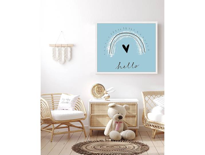 Bild Hello Love 53 x 63cm Multicolor