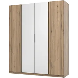 KLEIDERSCHRANK Nehir Eiche Evoke 200 cm - 4T Modern mit 2 Spiegeln mittig