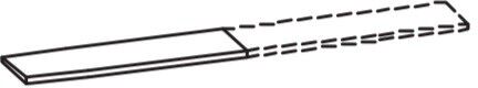 Artiqua Ablageboard breitenvariabel, Riviera Eiche quer NB, 077-ABL-14-438 077-ABL-14-438