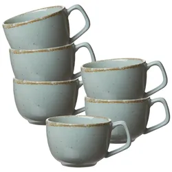 KAFFEETASSEN Casa blau 200 ml 6er Set