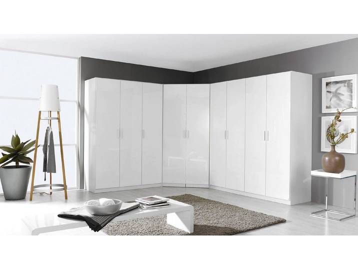 rauch BLUE Eckkleiderschrank Eck-Kleiderschrank 2 Celle ca. 253x298 cm weiß hochglanz