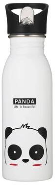 Inspired Living Kids Stainless Steel Water Bottle 500ml Leakproof Sports Bottle For School & Outdoor Adventures white Nozzle