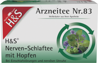 H&S Tee - Gesellschaft mbH & Co. H&S Nerven- und Schlaftee mit Hopfen Filterbeutel 20X1.5 g 18059867