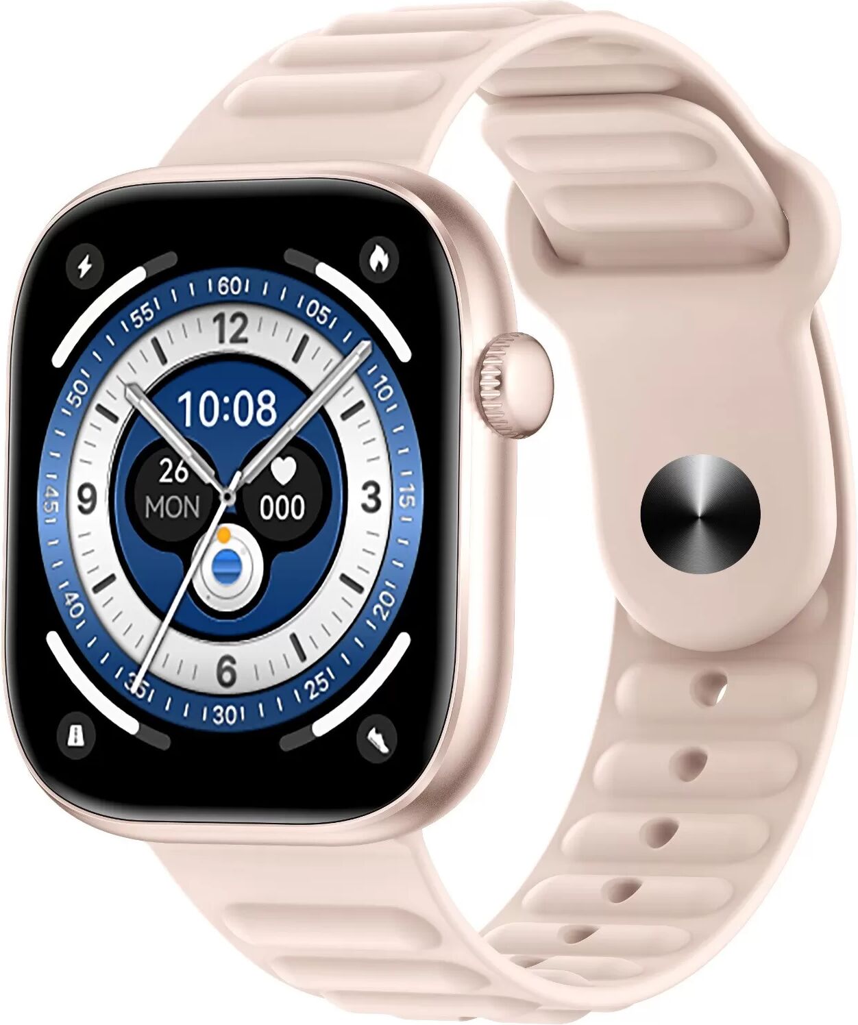 INF Multifunktionale Smartwatch mit Bluetooth-Anrufen, Herzfrequenz- und Schlafüberwachung Rosa