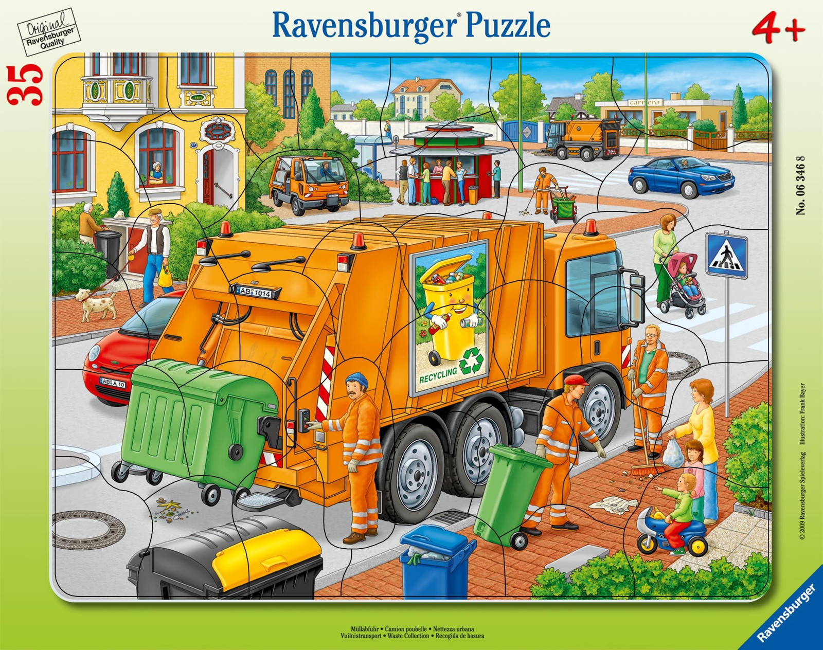 Ravensburger Puzzel Vuilniswagen - 35 stukjes