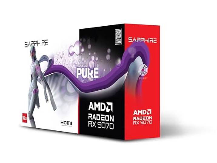 Sapphire PURE AMD RADEON™ RX 9070 GAMING OC 16 GB DUBBELE HDMI/DUBBELE DP