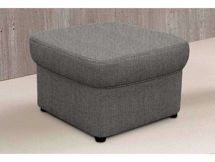 Hocker, Luxus-Microfaser, Grau, 57×41×57 cm, Modern, Domo-Collection