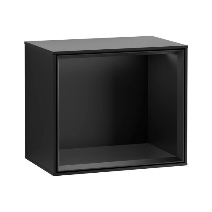 Villeroy und Boch Finion Regalmodul FD10PDPD 41,8x35,6x27cm, Regal Black Matt, Black matt lacquer