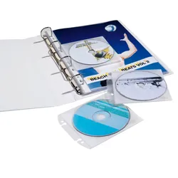 DURABLE 1er CD-/DVD-Hüllen Cover Easy Abheftbar transparent, 10 St.
