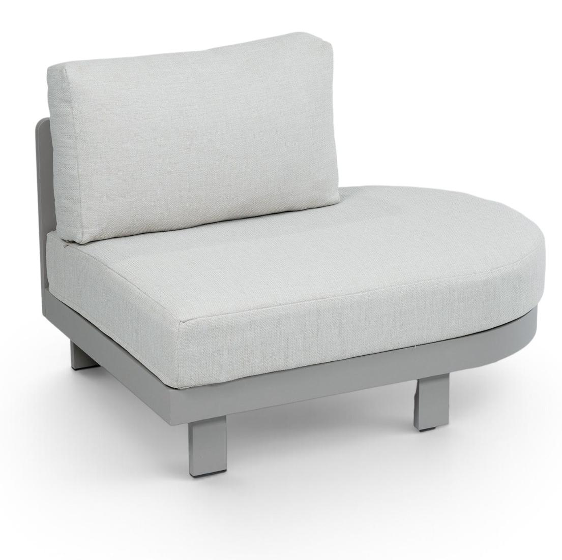 Ovales Lounge-Sofa Tulum | Camel & Beige