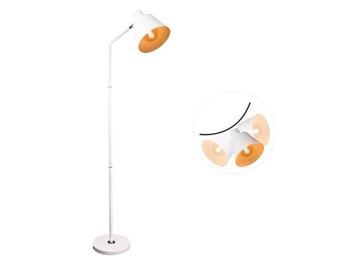 Lampadaire en fer blanc 49x25x166cm e27
