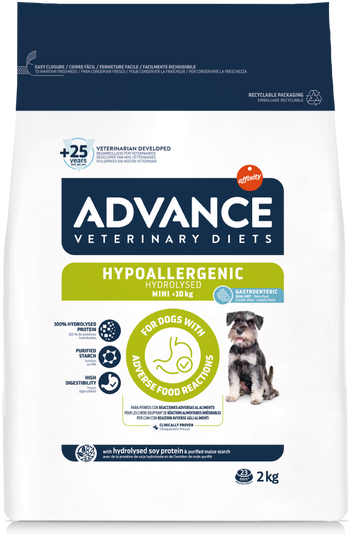 Advance Veterinary Diets Hypoallergenic Ração Para Cão Mini 2kg
