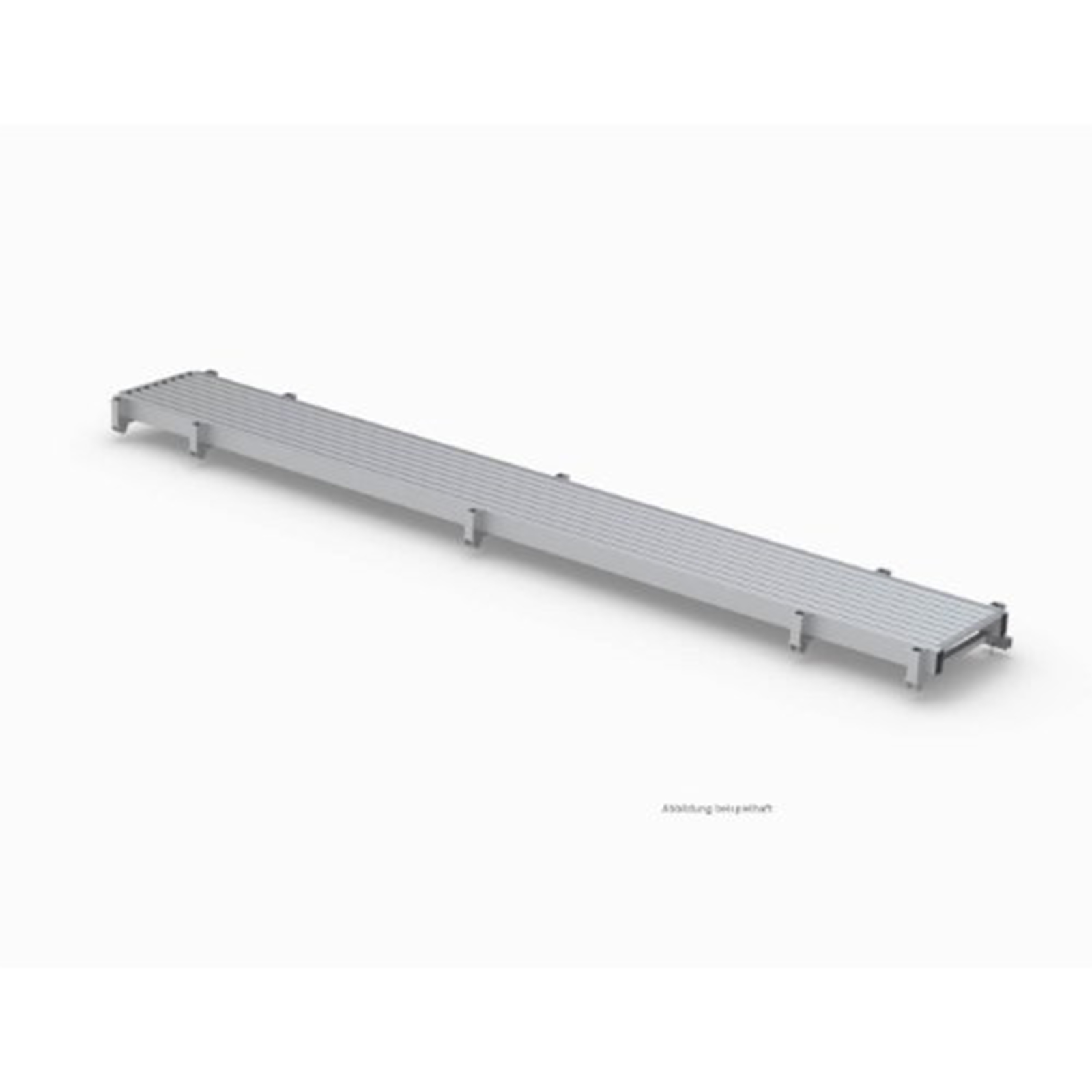 Mauderer Alutechnik Mauderer Arbeitsplattform mit Belag aus strukturiertem Alu-Trapezblech 3,5m Länge