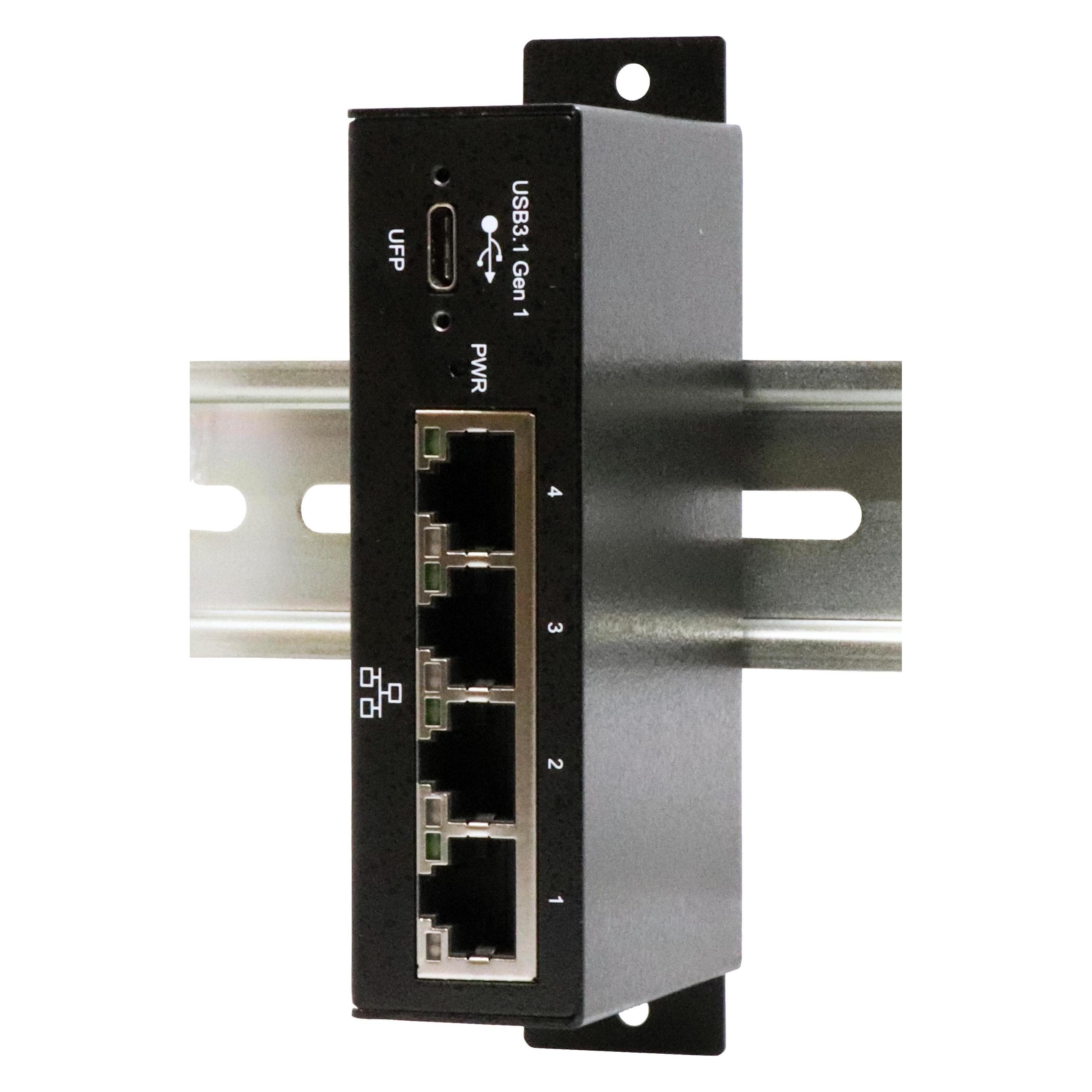 Exsys EX-1330M, 4x Ethernet USB 3.0/3.1 (USB 3.0, RJ45 (4x)) (EX-1330M)