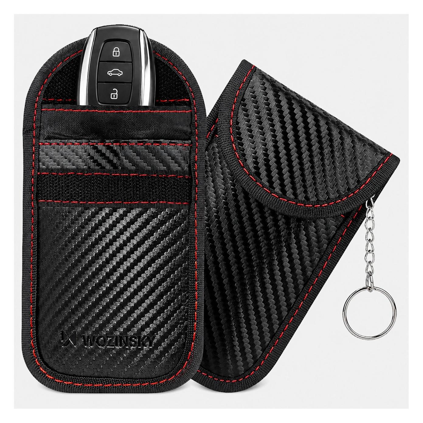 Wozinsky WPB-R14 RFID-Blockierhülle für schlüssellose Systeme 14 x 9 cm - Schwarz (1409315874)