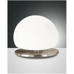 Fabas Luce, Tischlampe, LED Tischleuchte MORGANA, G9 LED, 1x 3W, 3000K, 220lm, IP20, Nickel satiniert (220 lm, G9)