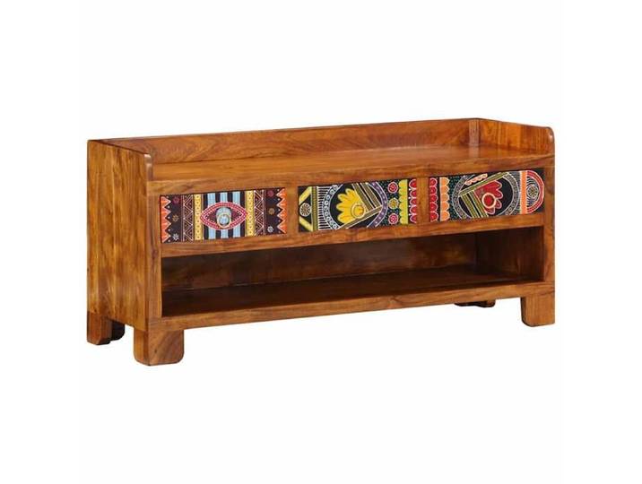 SALE 2026 Banc élégant/banc d'entrée Marron - Banc à chaussures avec tiroir Marron miel 100 x 35 x 45 cm 25.05 Kg4613699