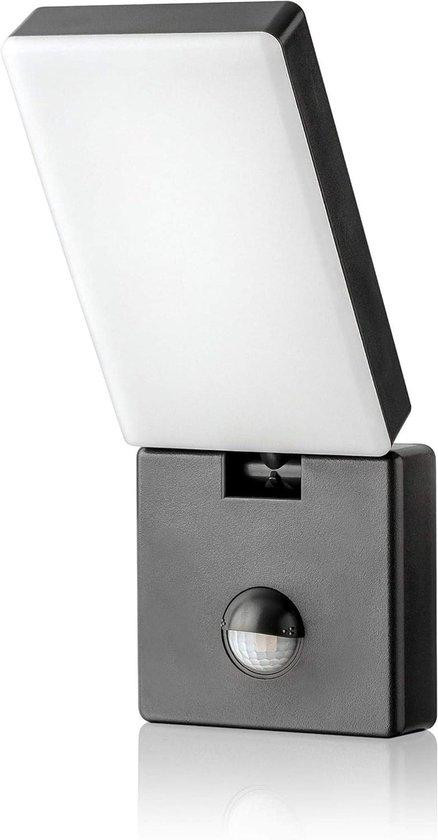 WAN LED Buitenlamp Wandlamp met Sensor en Verstelbare Sensor - Antraciet