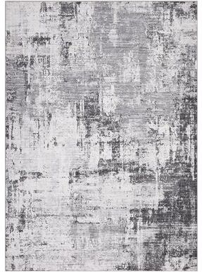 Garvee Abstract Impression Foldable Printed Area Rug 100% Polyester Washable Backing for Living Room