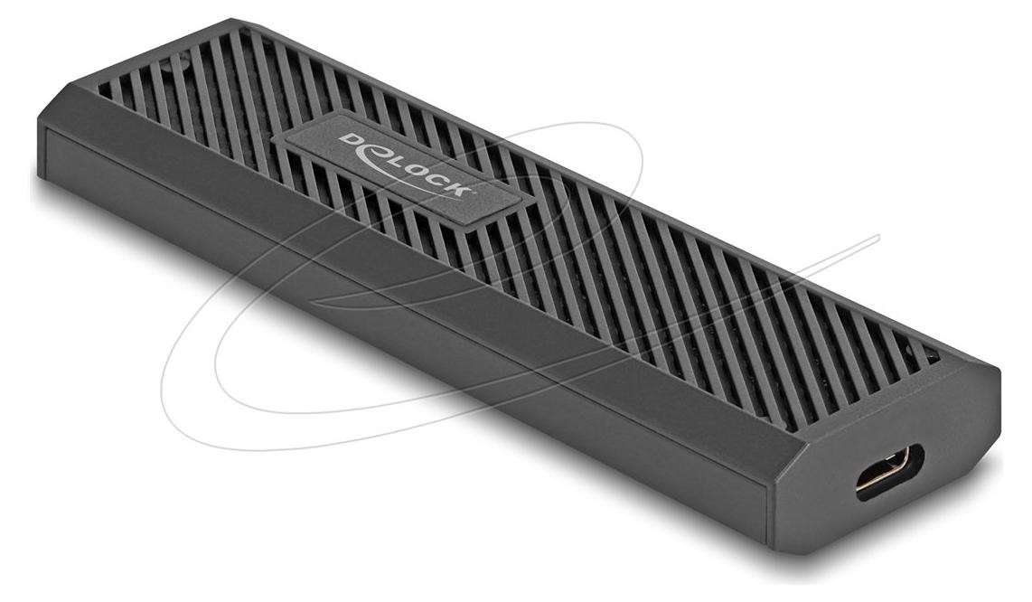 Delock M.2 Behuizing voor externe opslag met USB-C, PCIe NVMe & SATA, Zwart