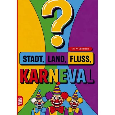 Stadt, Land, Fluss, Karneval, Taschenbuch von Grübelgold Rätselhefte, Grübelgold, 978-3-693-19215-3