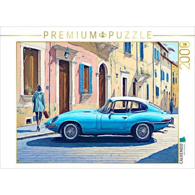 CALVENDO Puzzle Jaguar E-Type | 2000 Teile Lege-Größe 90x67cm Foto-Puzzle für glückliche Stunden