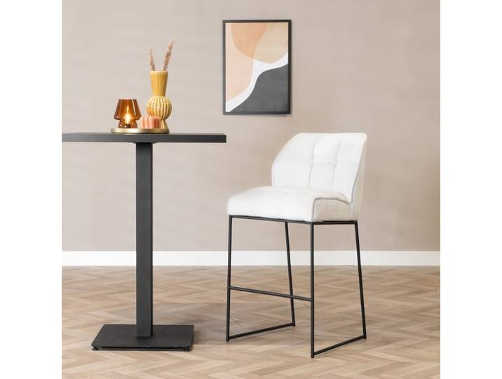 Scandinavische barkruk Jelle off white 82 cm