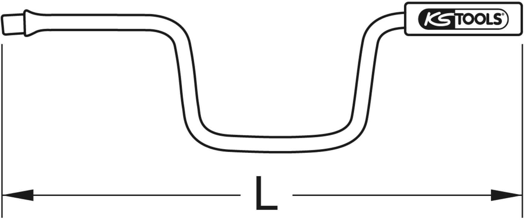 KS Tools 3/8" Kurbel (911.3950)