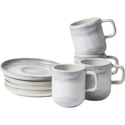 Gipfelstück Espressotassen-Set, Steinzeug TIEFER SEE