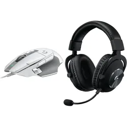 Morele Mysz Logitech G502 X (910-006146) + G Pro X Czarne (981-000818) (Kabelgebunden), Maus, Schwarz