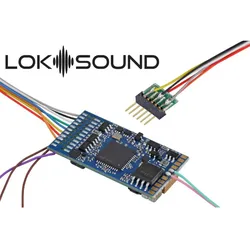ESU 58416 - LokSound 5 DCC/MM/SX/M4 Leerdecoder, 6-pin NEM651, mit Lautsprecher 11x15mm, Spurweite: 0, H0