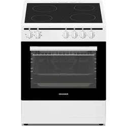 Oranier Elektro-Elektro-Standherd 60 cm, Geschirrschublade, Glaskeramik Kochfläche, weiß STE637