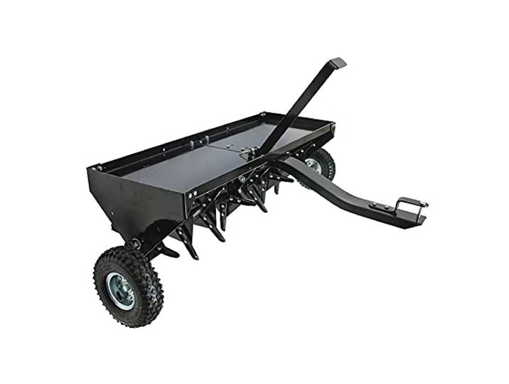 DEMA Rasenlüfter & Vertikutierer 120 cm Stachelwalze, 34 Messer, für Rasentraktor & ATV, Ackerschienen-Befestigung, robust & langlebig, flexibel einstellbar, effiziente Rasenpflege