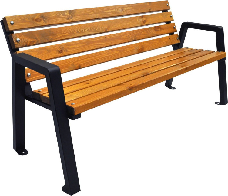 Holzbank Parkbank Gartenbank Sitzbank Gartenmöbel; eiche, 220cm