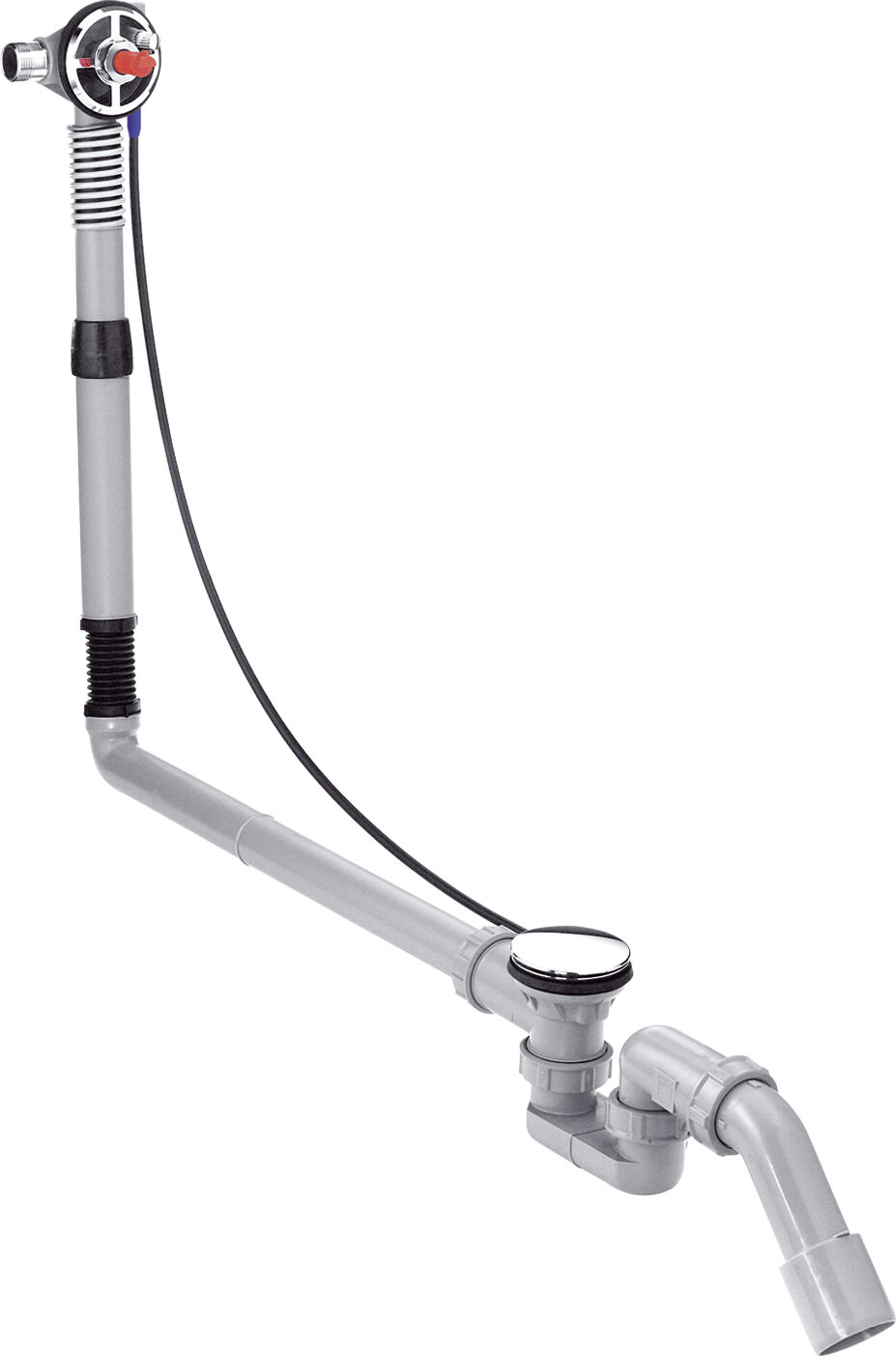 Hansgrohe Exafill S corps de base 58306180 bec de baignoire avec garniture de vidage/trop-plein, pour baignoire spéciale