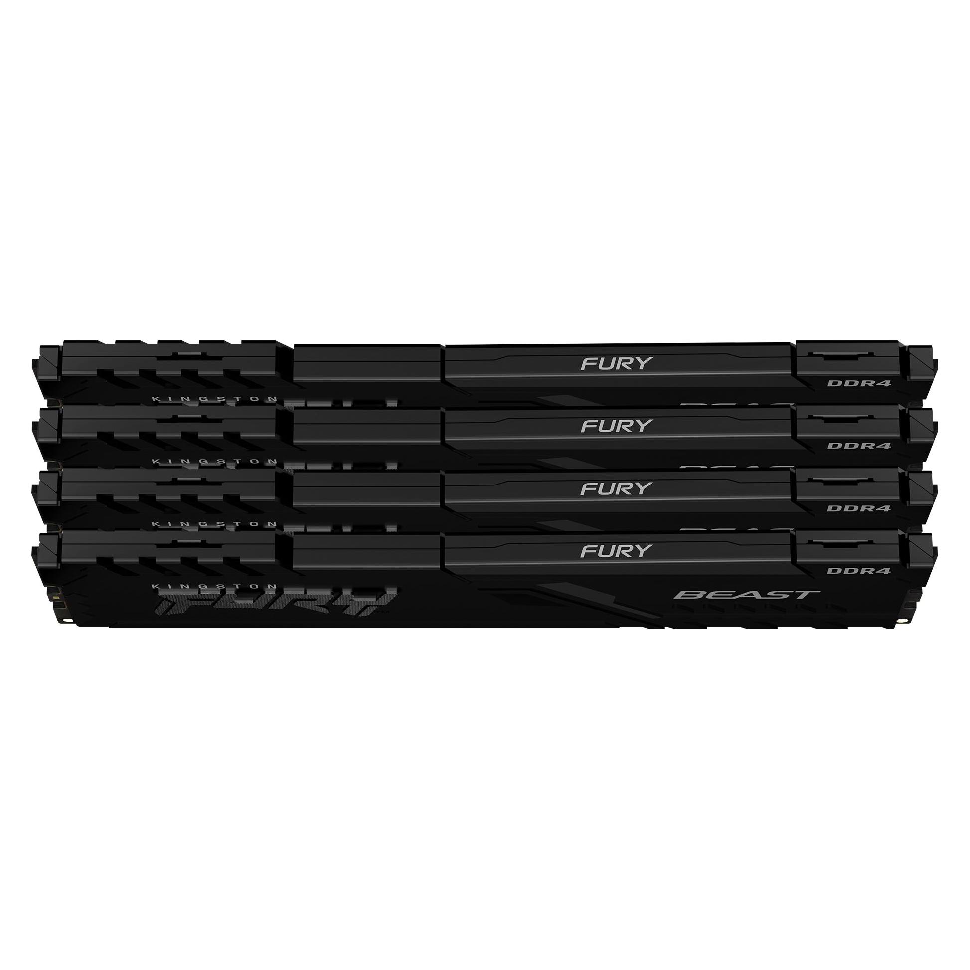 Kingston FURY Beast (4 x 16GB, 3200 MHz, DDR4-RAM, DIMM) (KF432C16BB1K4/64)
