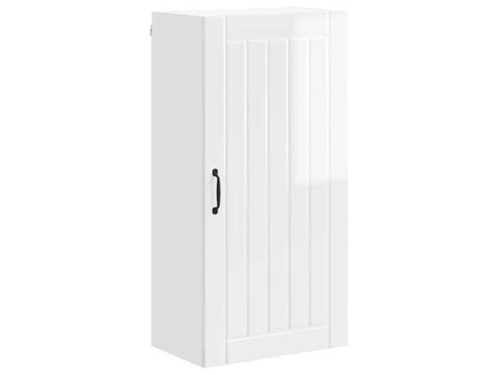 IBUQDDV Wandschrank Lucca Hochglanz Weiß 50 x 31 x 100 cm Holzwerkstoff Geschirrspüler-Paneel, Rahmen aus Holzwerkstoff, rechteckige Form, Innenbereich, moderne Ästhetik