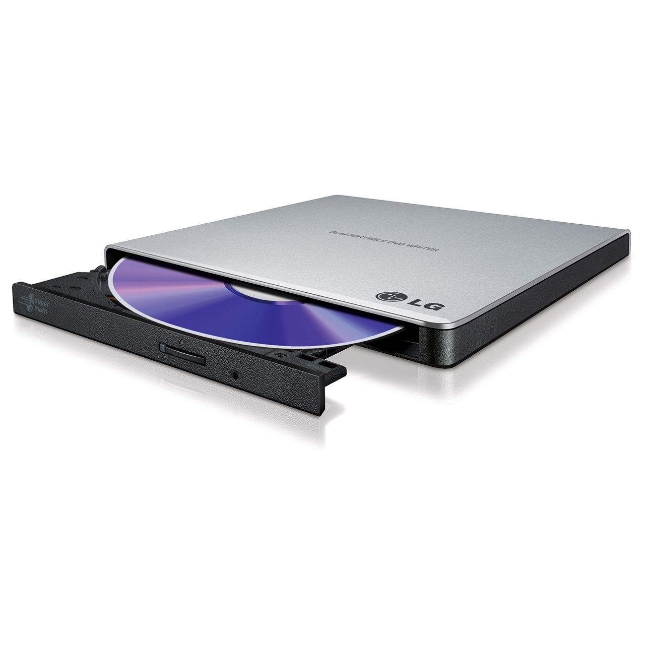 LG Electronics Data Storage Externer DVD-Brenner HLDS GP57ES40 Slim USB silber